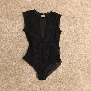 Brandy Melville Black Lace Body Suit